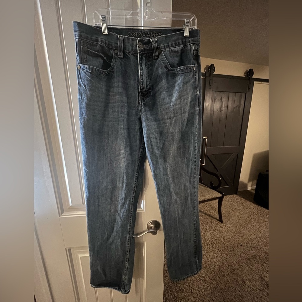 Cody James Straight Leg Denim Jeans, Western Flair, 33 x 34.5 (tall)